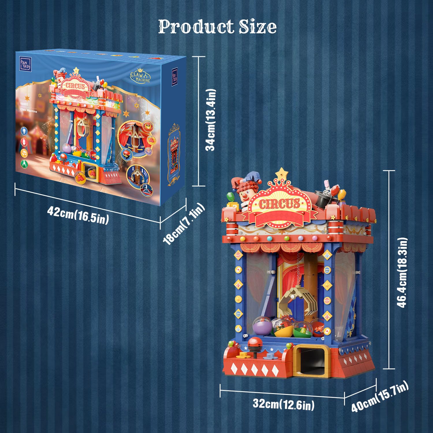 Pantasy Retro Circus assembly kit detail highlights the build journey and finish.