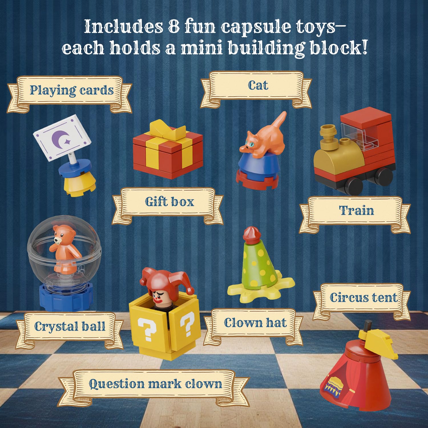 Pantasy Retro Circus LED lights glow vividly during interactive play sessions.