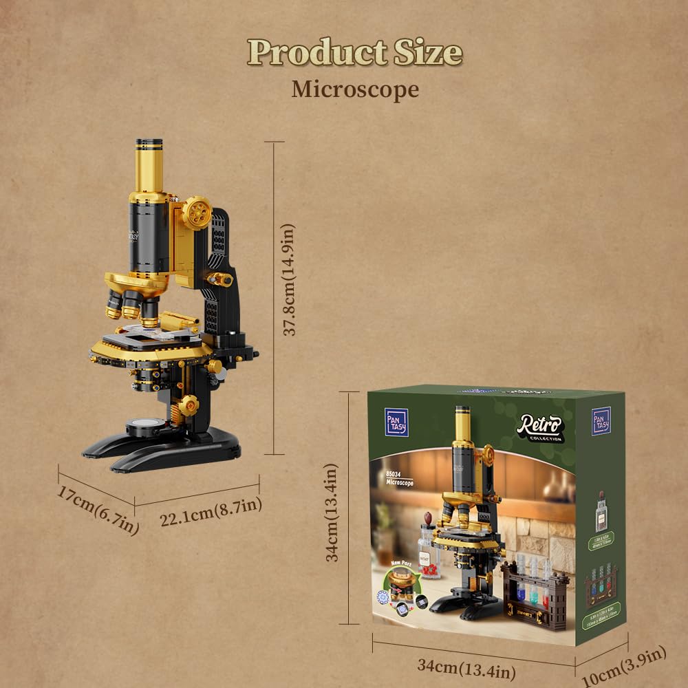 Pantasy Retro Microscope display piece blends craft and curiosity at home.