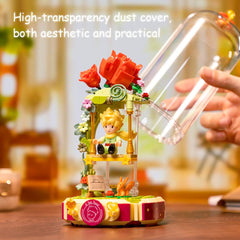 Rose swing design adds whimsy to any shelf