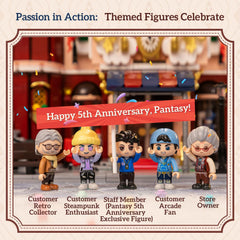 PANTASY Toy Shop Building Set: arcade area invites nostalgic play and tabletop fun.