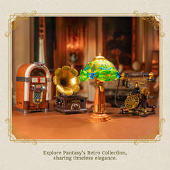 Pantasy vintage decor piece doubles as a desktop night light and gift-ready box.