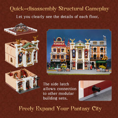 PANTASY Vintage European Grand Theater twin spiral staircases invite exploration