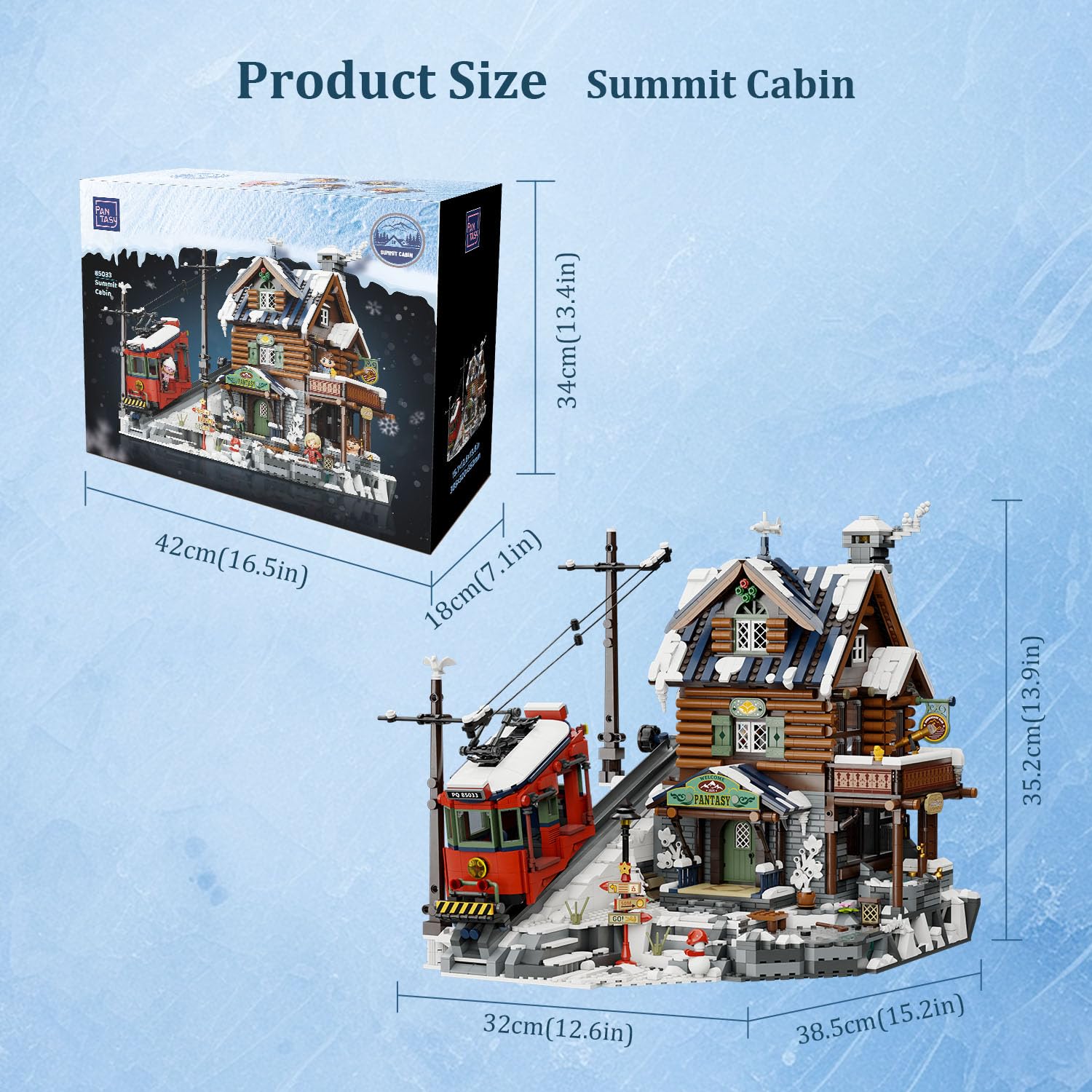 Pantasy Winter Summit snowy landscape display captures seasonal charm in compact form
