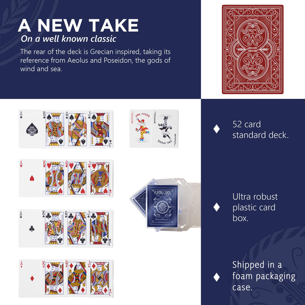 Pantheon Playing Cards Aeolus back design with mythic aesthetic