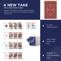 Pantheon Playing Cards Aeolus back design with mythic aesthetic