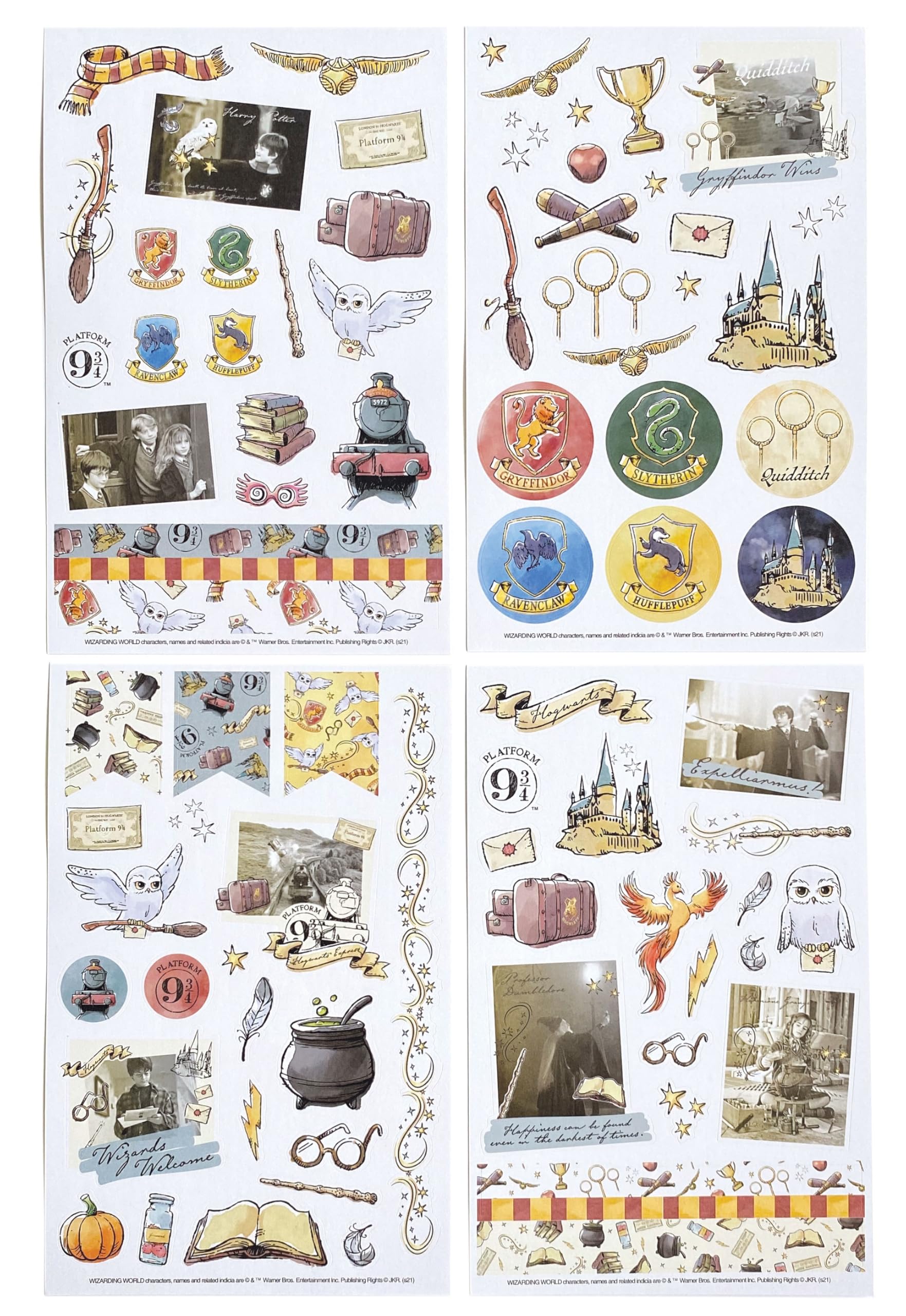 Paper House Harry Potter archival-quality stickers brighten scrapbooks with durable, vibrant wizarding art.