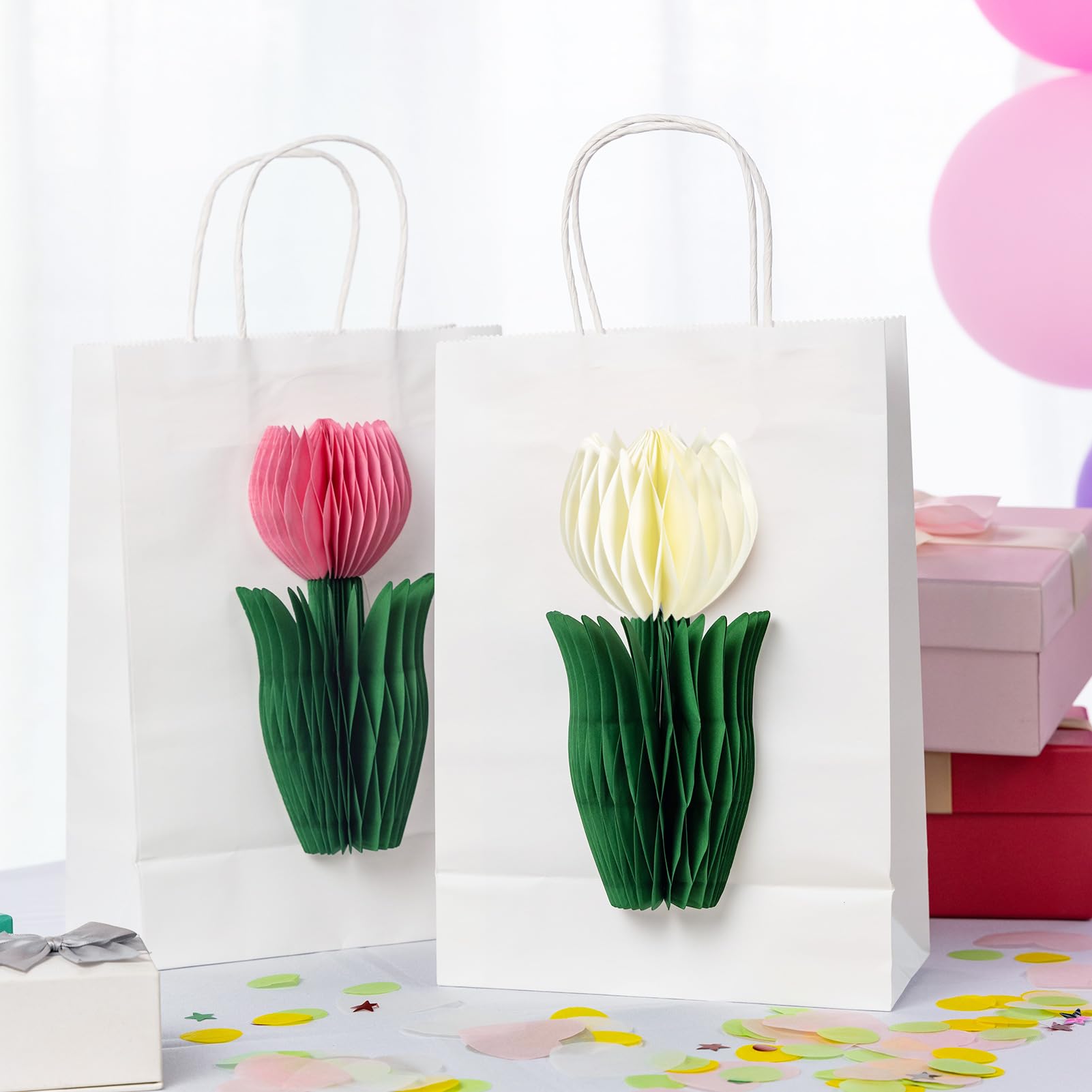 PAPER JAZZ reusable tulip centerpiece for multiple events