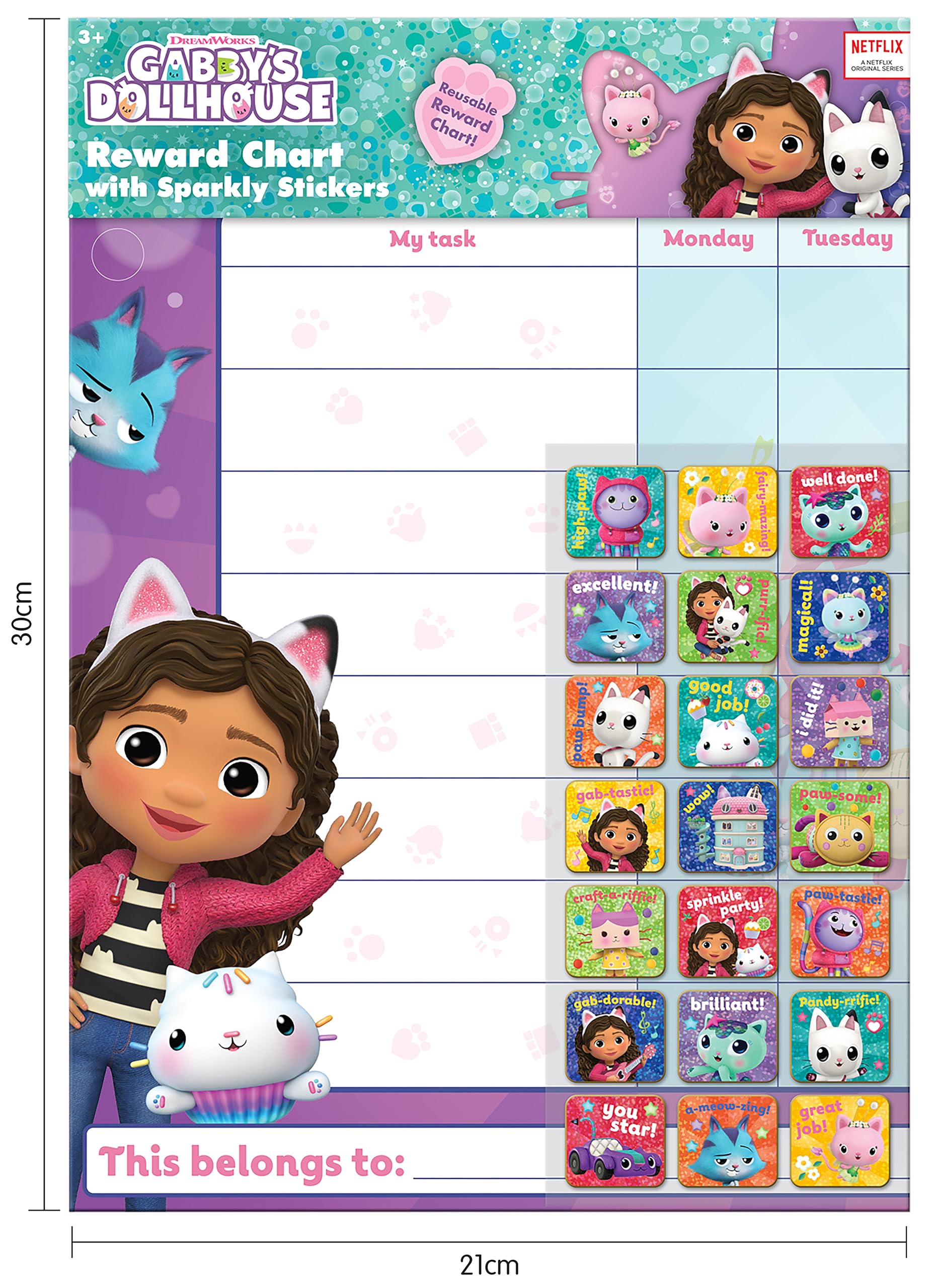 Paper Projects foiled stickers provide a glossy, magical look.