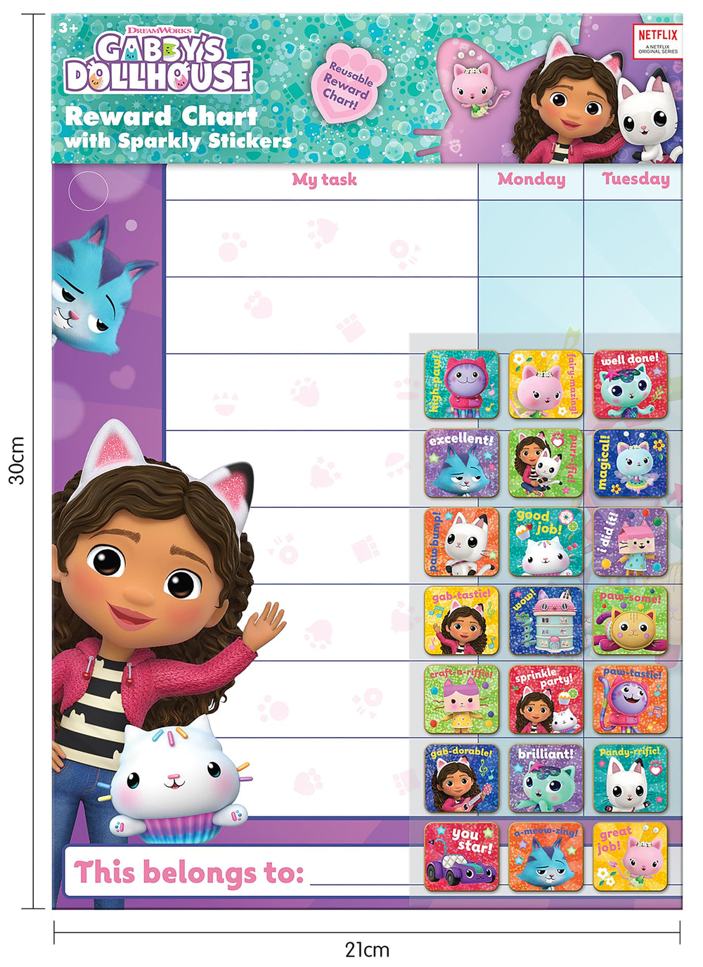 Paper Projects foiled stickers provide a glossy, magical look.