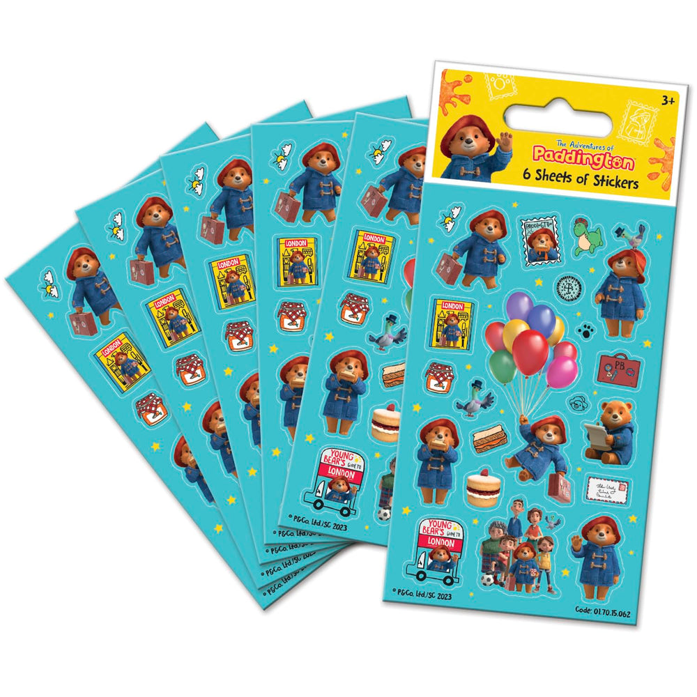 Paper Projects Paddington sticker pack front view with vibrant party-ready designs.