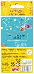 Paper Projects Paddington bear stickers used on books and bags for creative play.