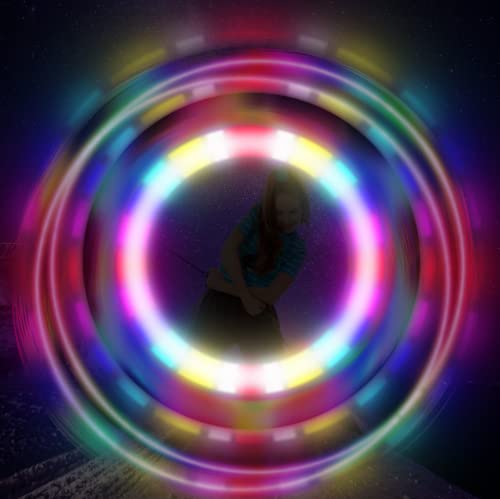 Papi Dada LED POI Balls bottom ring allows hanging scarves for variety.