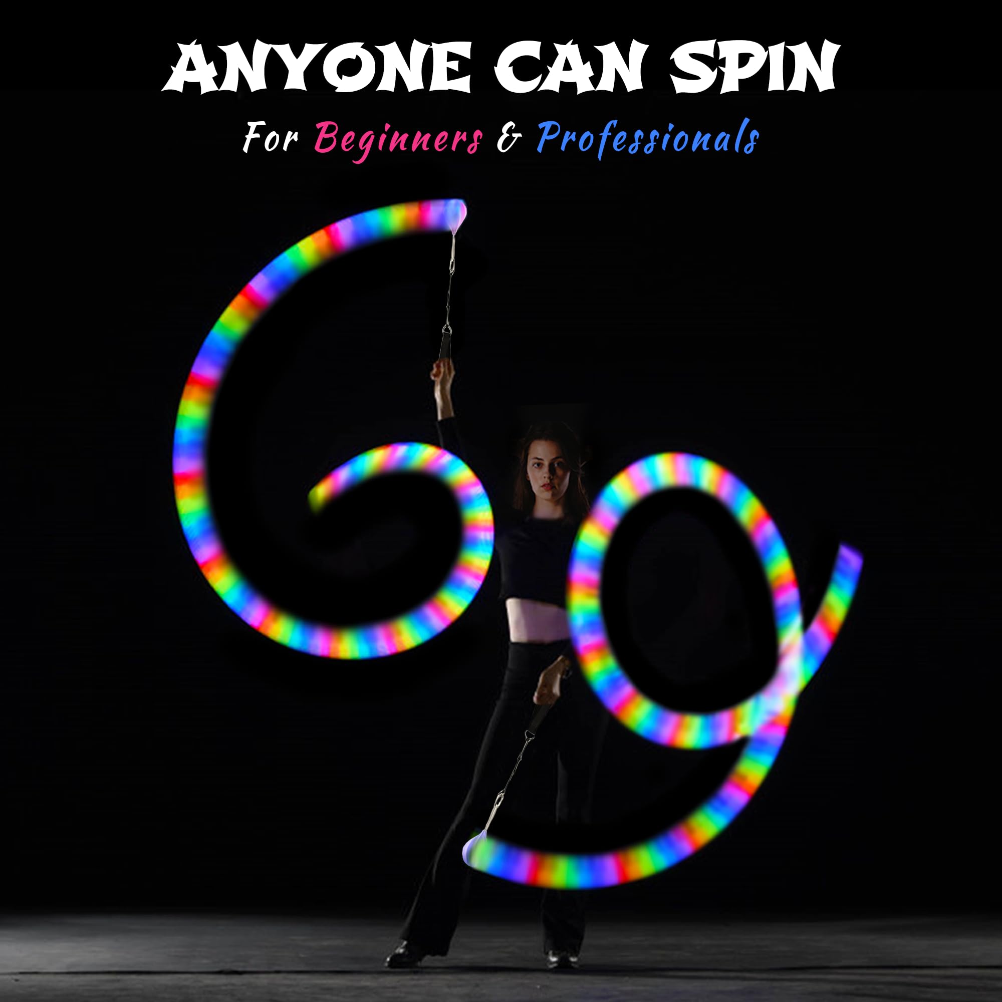 Papi Dada luminous poi balls for adults and kids colorful performances