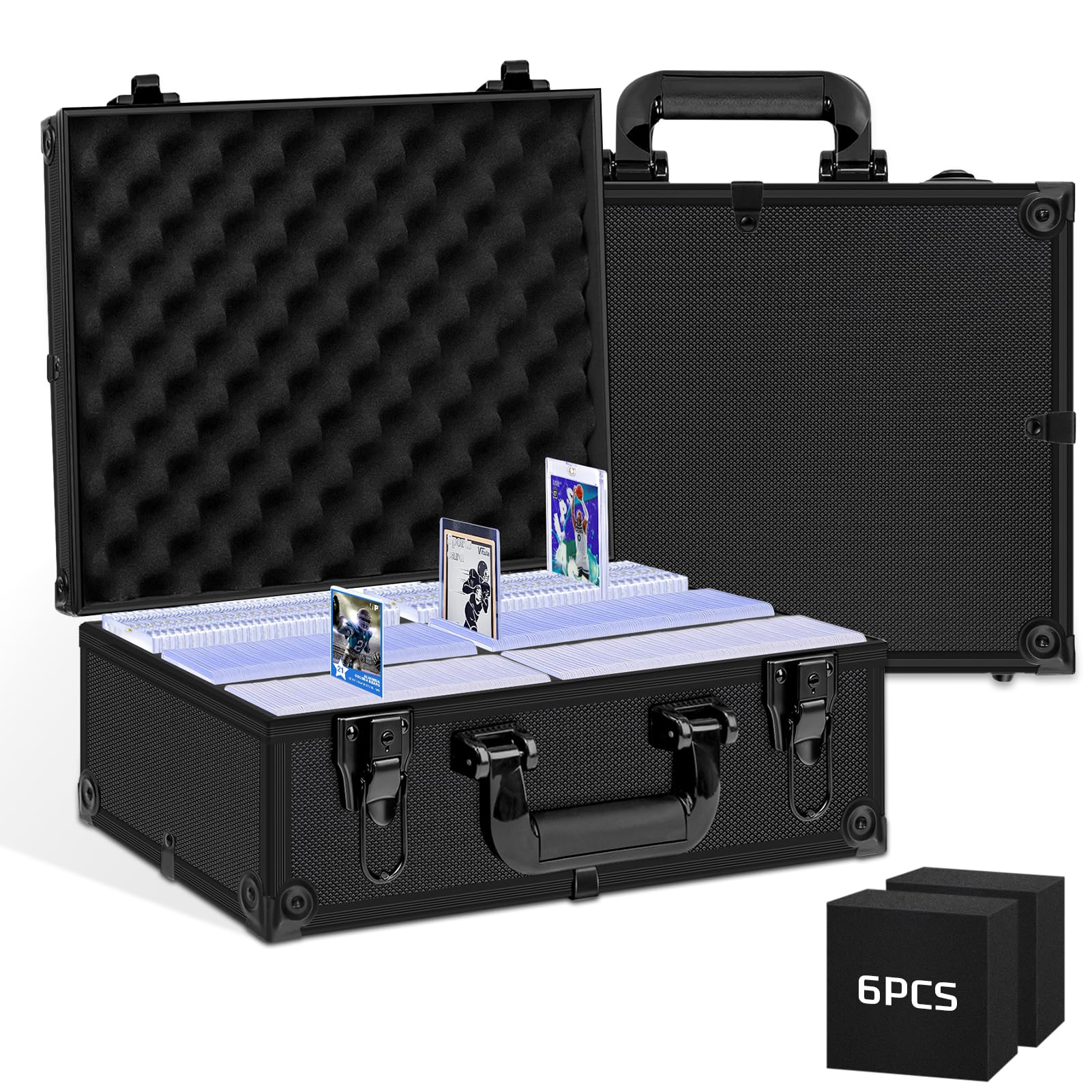 PAPNIX Toploader storage box highlighting capacity for 600+ toploaders.