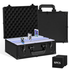 PAPNIX Toploader storage box highlighting capacity for 600+ toploaders.