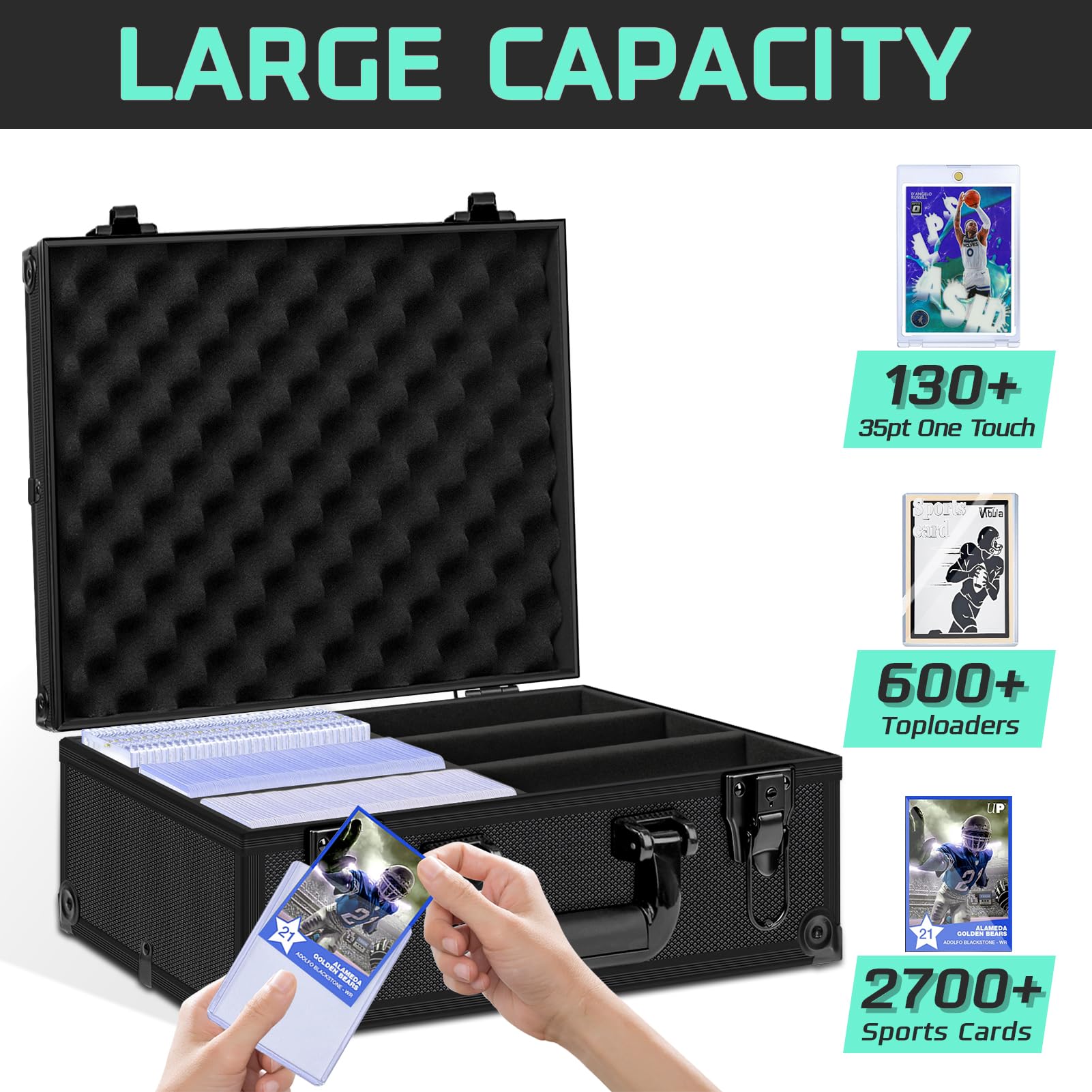 PAPNIX rugged hard shell protects cards from bumps and dust.