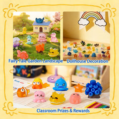 PAPPYN-A mini seahorse figure complements slime and cake toppers.