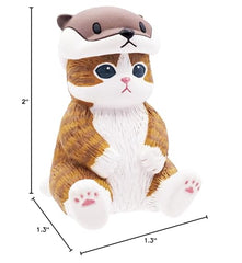 Parade Inc. mofusand marine life meow sitting pose figure—collect all five for a sea-themed set.