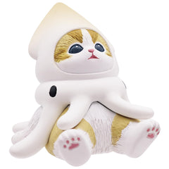 Parade Inc. mofusand marine life meow sitting pose figure—surprise unboxing adds playful excitement.