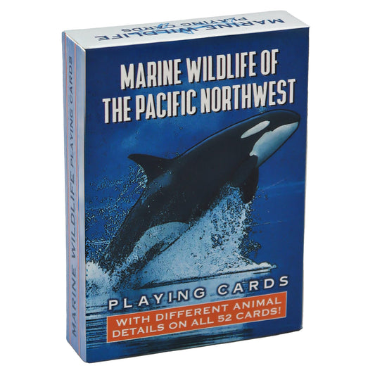 Paradise Cay Publications marine wildlife card deck - vibrant Pacific Northwest sea life illustration, great for learning.