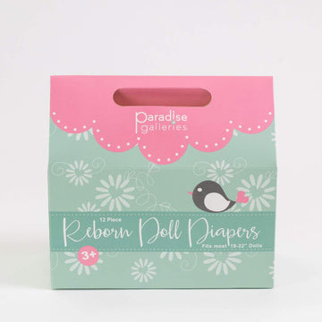 Paradise Galleries reusable diapers support easy doll care routines.