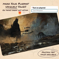 Paramint Fate of Isildur stitched playmat Anato Finnstark portrait inspires tabletop ambiance.