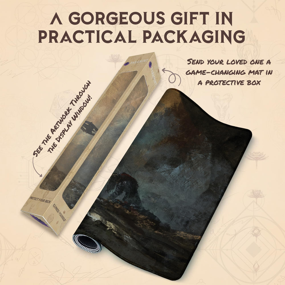 Paramint Fate of Isildur stitched playmat anti-fray edges extend longevity.
