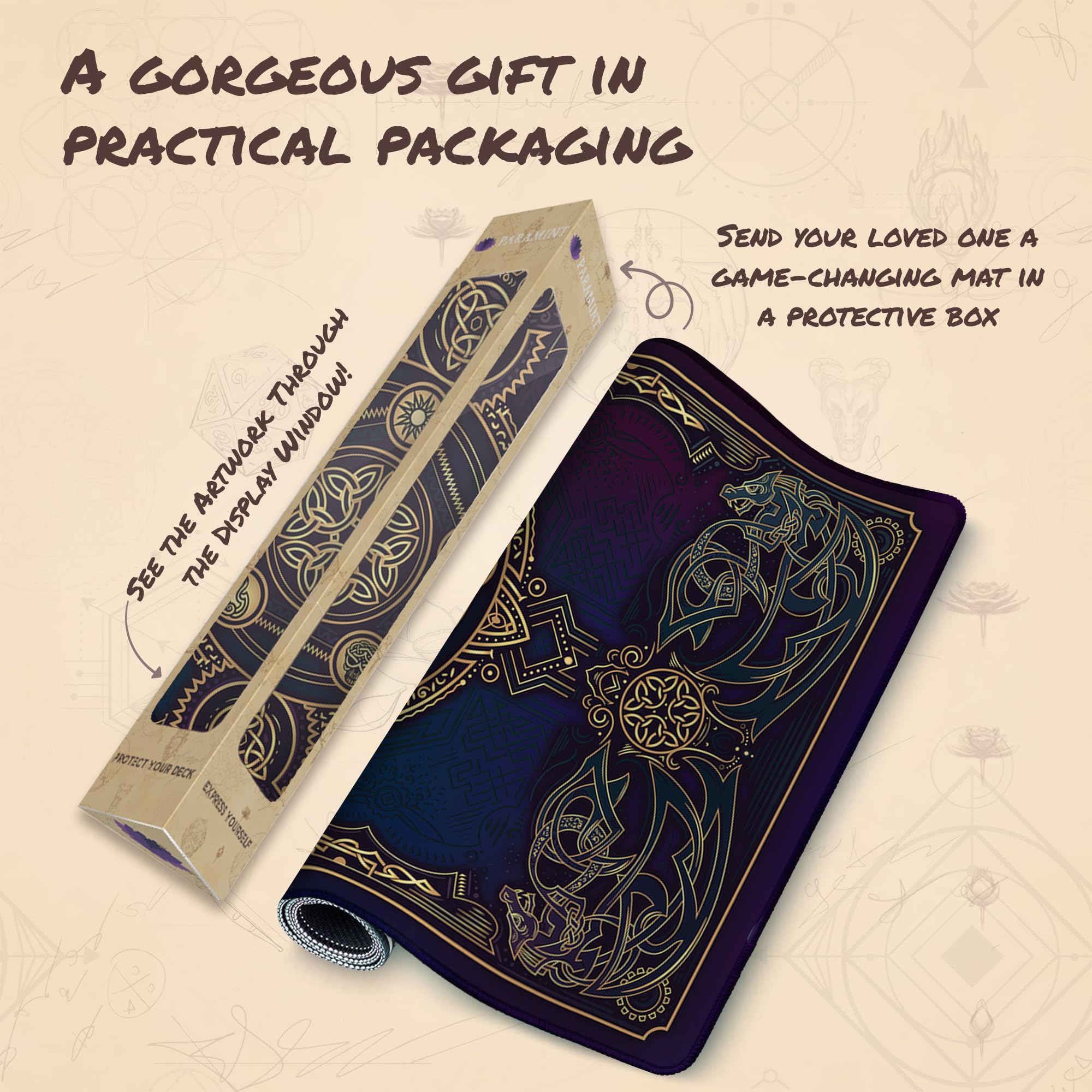 Paramint Lucid Dragon Blast anti-fray edges resist wear for long-lasting play.