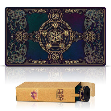 Paramint Lucid Dragon Blast stitched playmat features hero art for immersive protection.