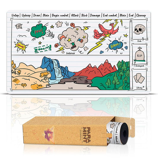 Paramint Sketchy Notebook Library Bottom stitched edge detail for durable play sessions.