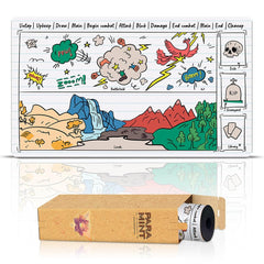 Paramint Sketchy Notebook Library Bottom stitched edge detail for durable play sessions.
