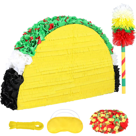 Pardecor 27inch taco pinata full view for birthday parties and fiesta decor