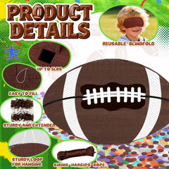Pardecor football pinata hanging setup for easy party layout.