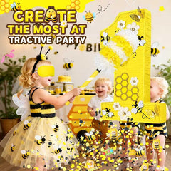 Pardecor Queen Bee Piñata hanging setup with string ready