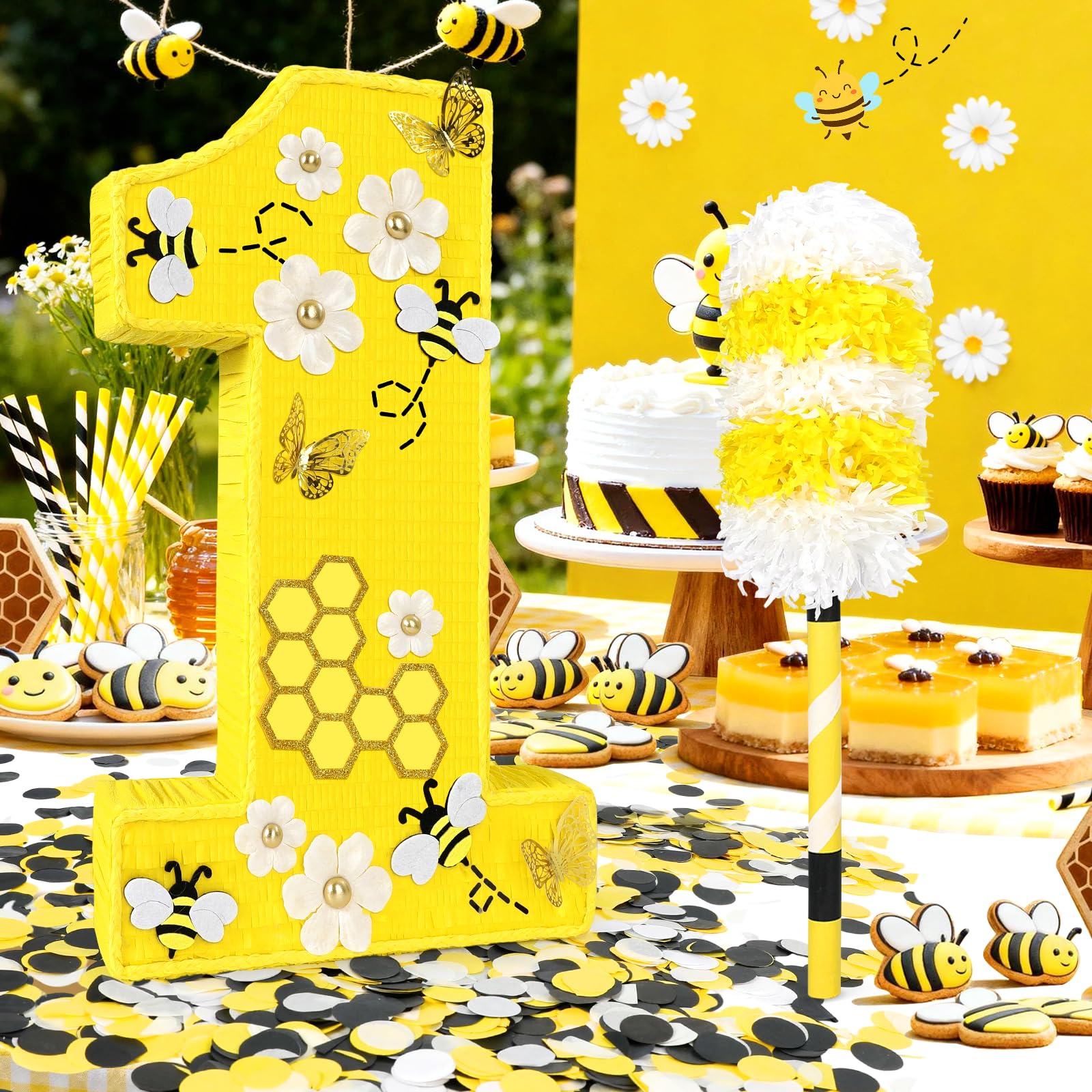 Pardecor Queen Bee Piñata side view showing sturdy construction