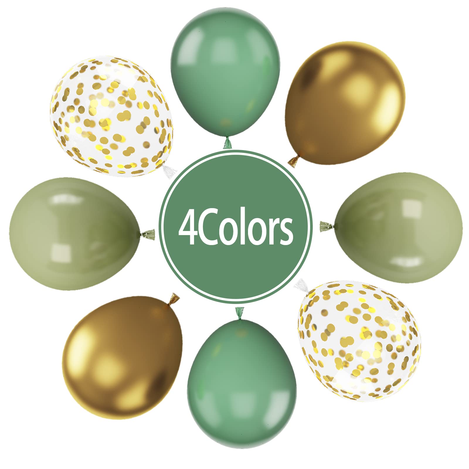 Paready avocado green balloons collection for playful jungle vibes at celebrations.