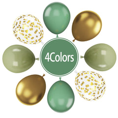 Paready avocado green balloons collection for playful jungle vibes at celebrations.