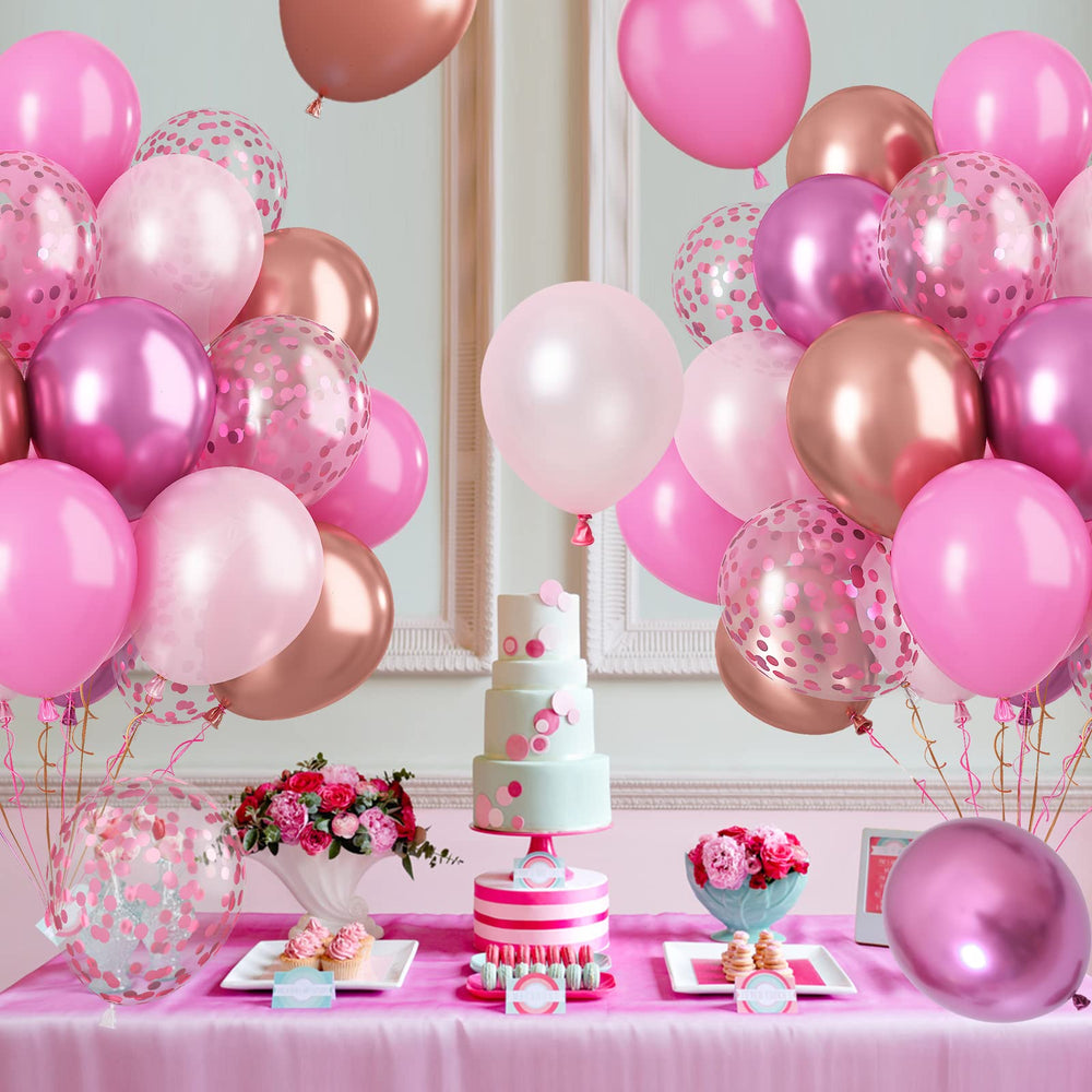 Paready balloons with ribbons included simplify DIY decor setup.