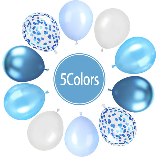 Paready pearl blue balloons add classy shine to any setup