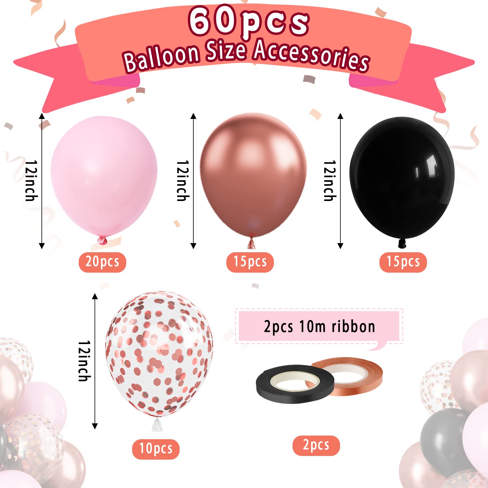 Paready macaron pink latex balloons for playful birthday vibes and easy setup