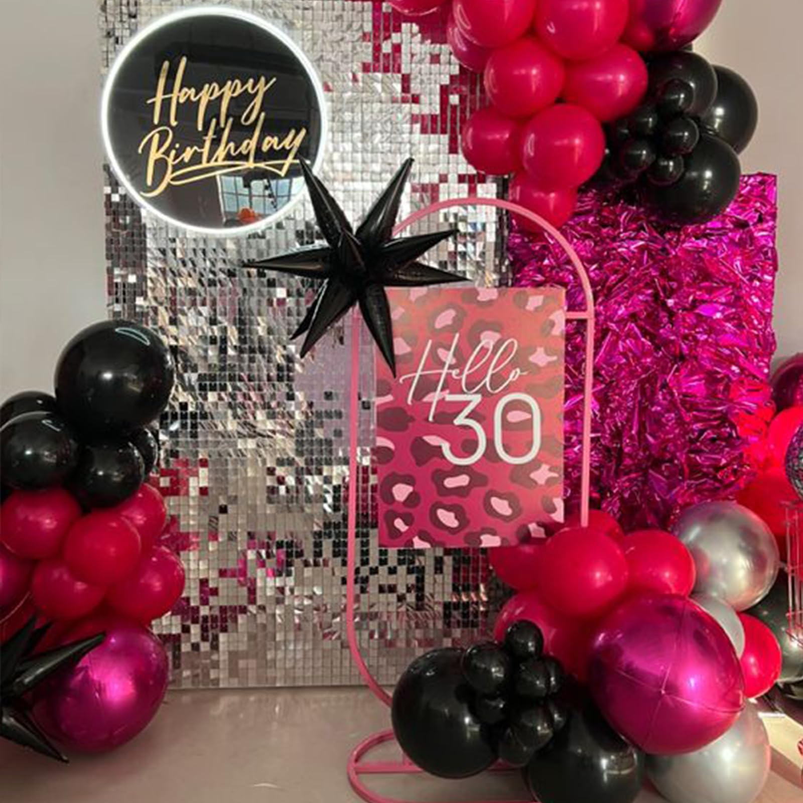 Paready matte black balloons create dramatic contrast for chic gatherings.