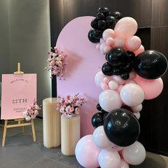 Paready matte black balloons close up bold contrast for modern decor