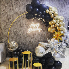 Paready metallic gold balloons bring warm festive ambiance