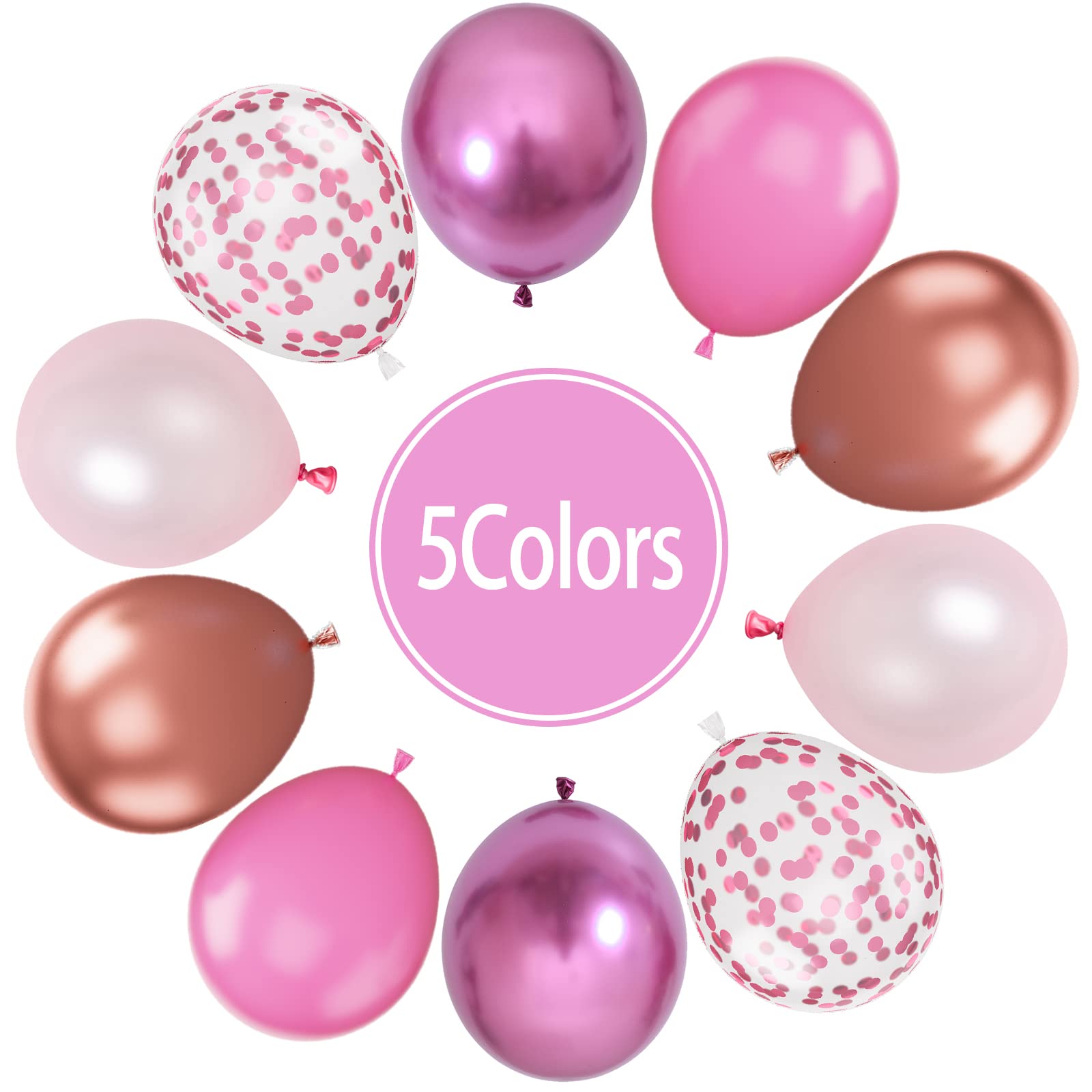 Paready metallic red rose gold balloons add a luxe touch to weddings.