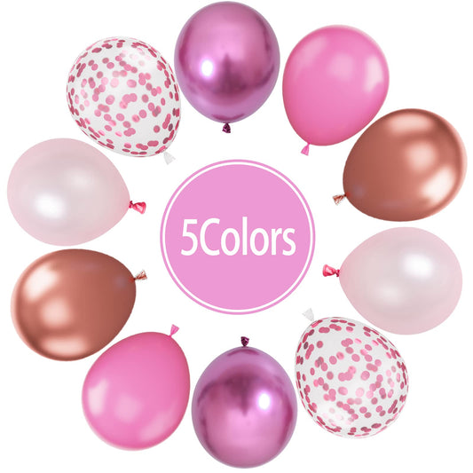 Paready metallic red rose gold balloons add a luxe touch to weddings.