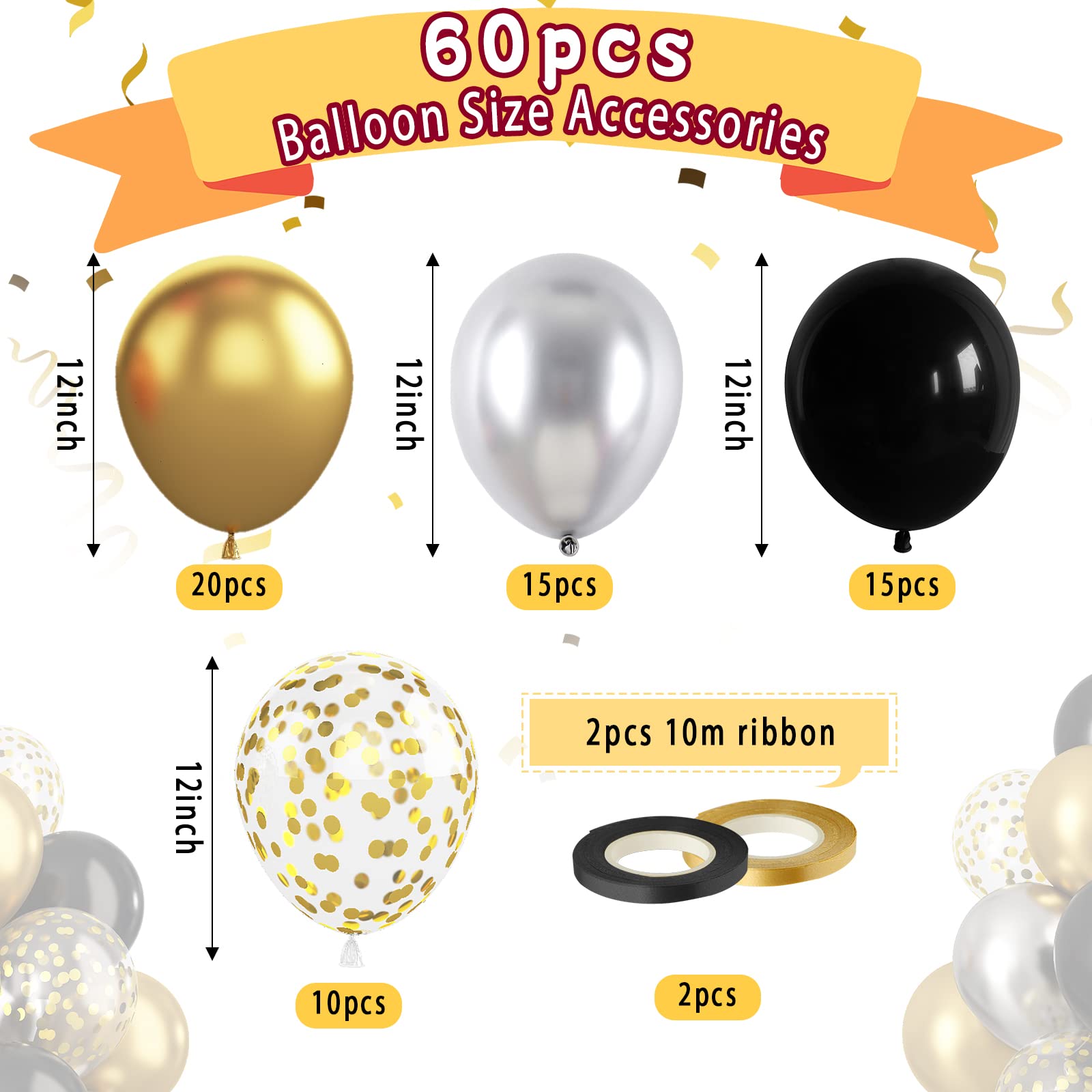 Paready metallic silver balloons add modern shine to decor