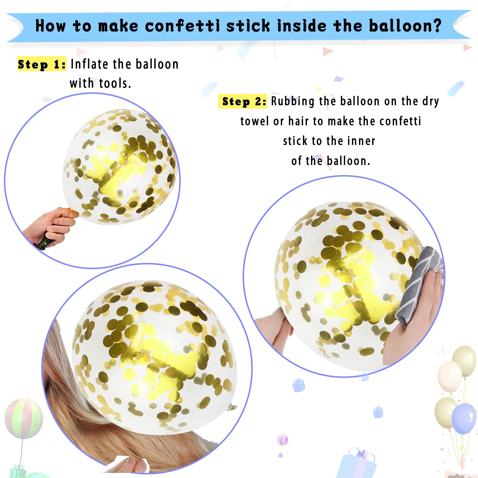 Paready party decor balloons help transform venues with coordinated color accents.