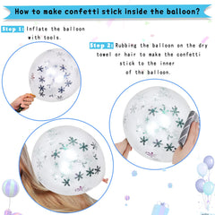 Paready pastel purple balloons pair well with white or snow décor.
