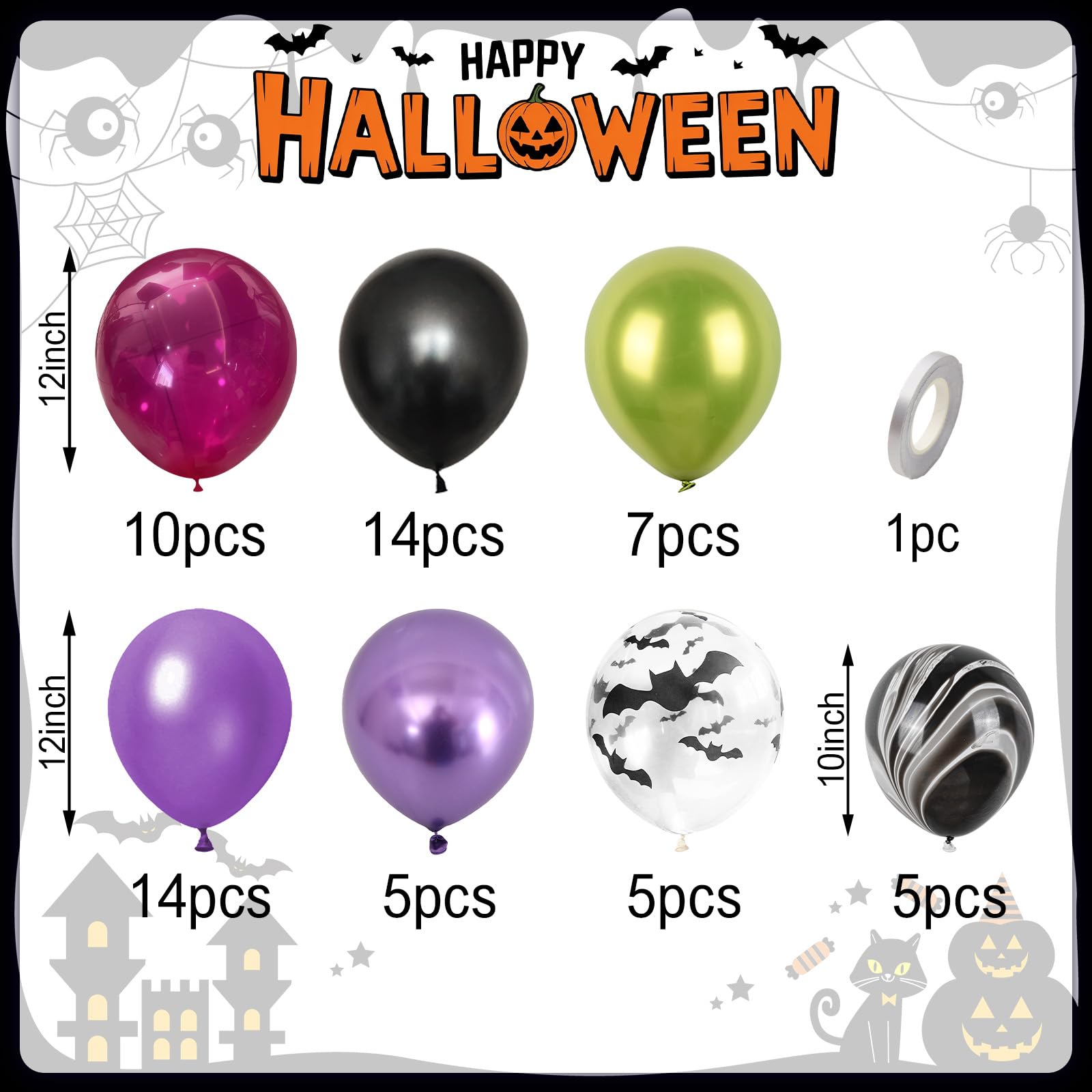 Paready pearl black balloons create elegant contrast for a bold party backdrop.